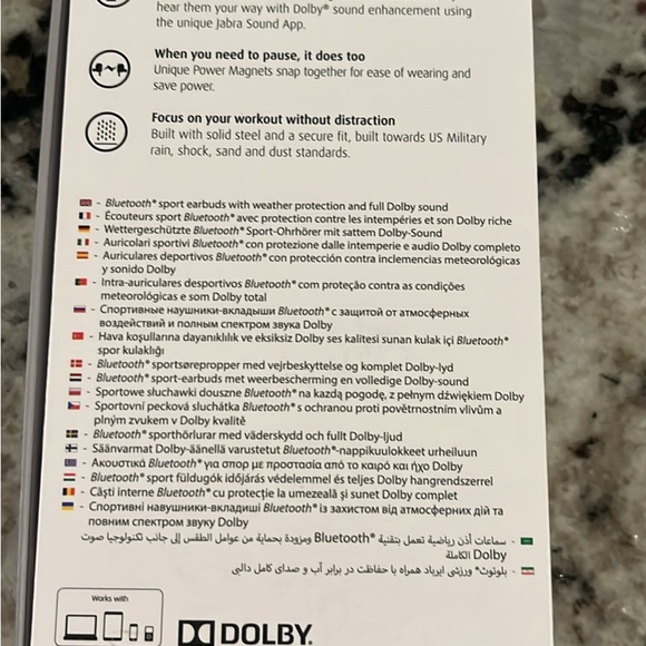 Jabra ROX Sport Bluetooth Headset - White - Picture 4 of 4